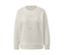 Sweat-shirt crème avec inscription.