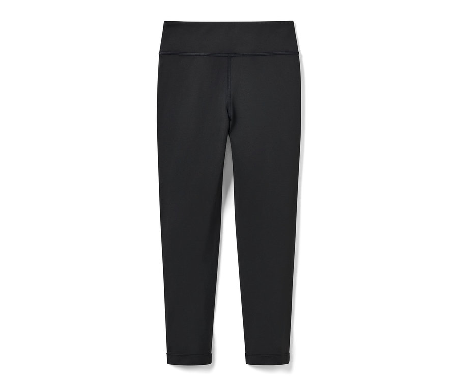 Legging de sport noir pour enfants sur fond blanc.