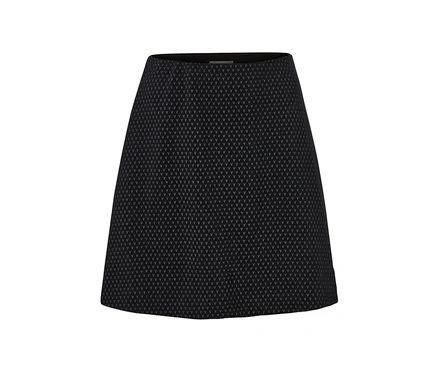 Jupe en jacquard scintillante noire.