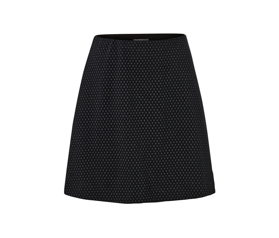 Jupe en jacquard scintillante noire.