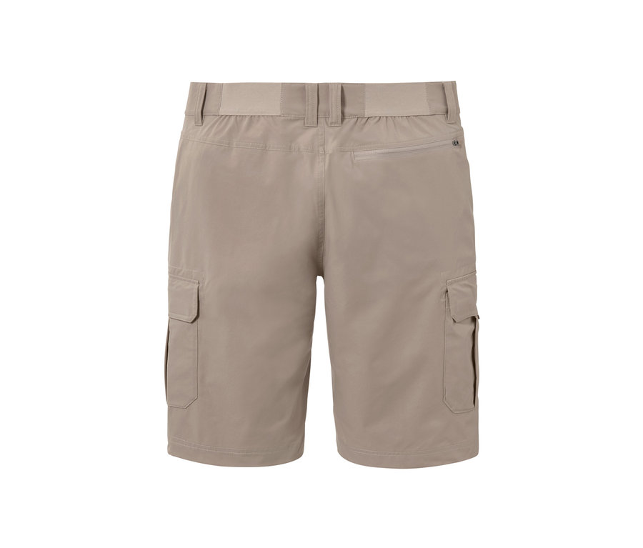 Short fonctionnel taupe vu de dos.