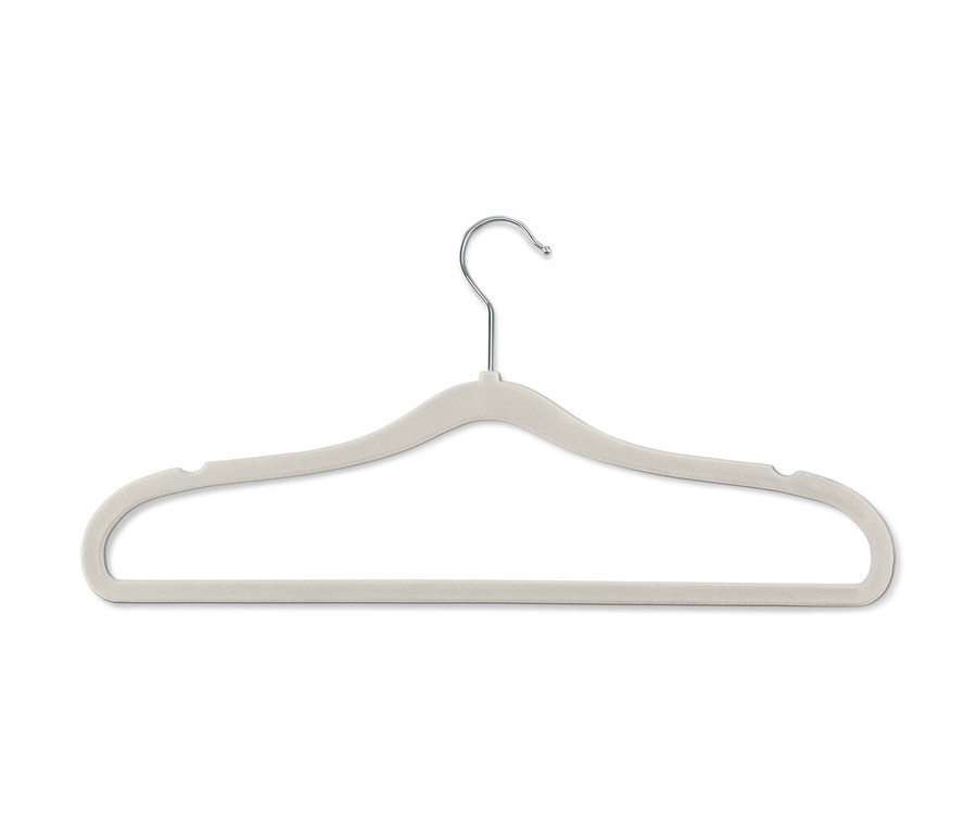 Cintre beige unique 8 cintres ultra-fins.