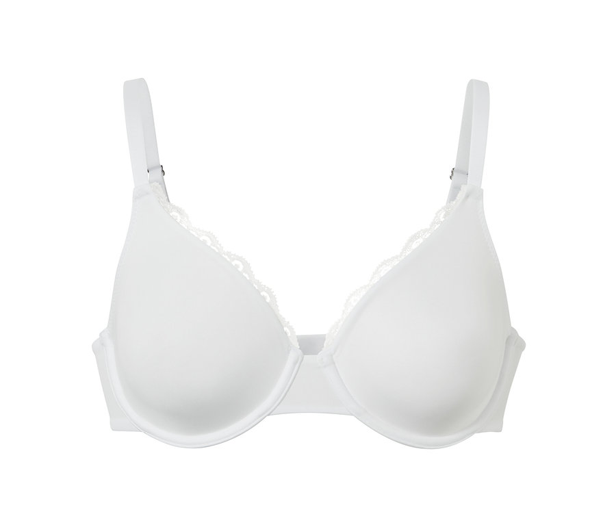 Soutien-gorge à armatures blanc.