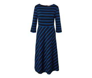 Robe rayée en jersey