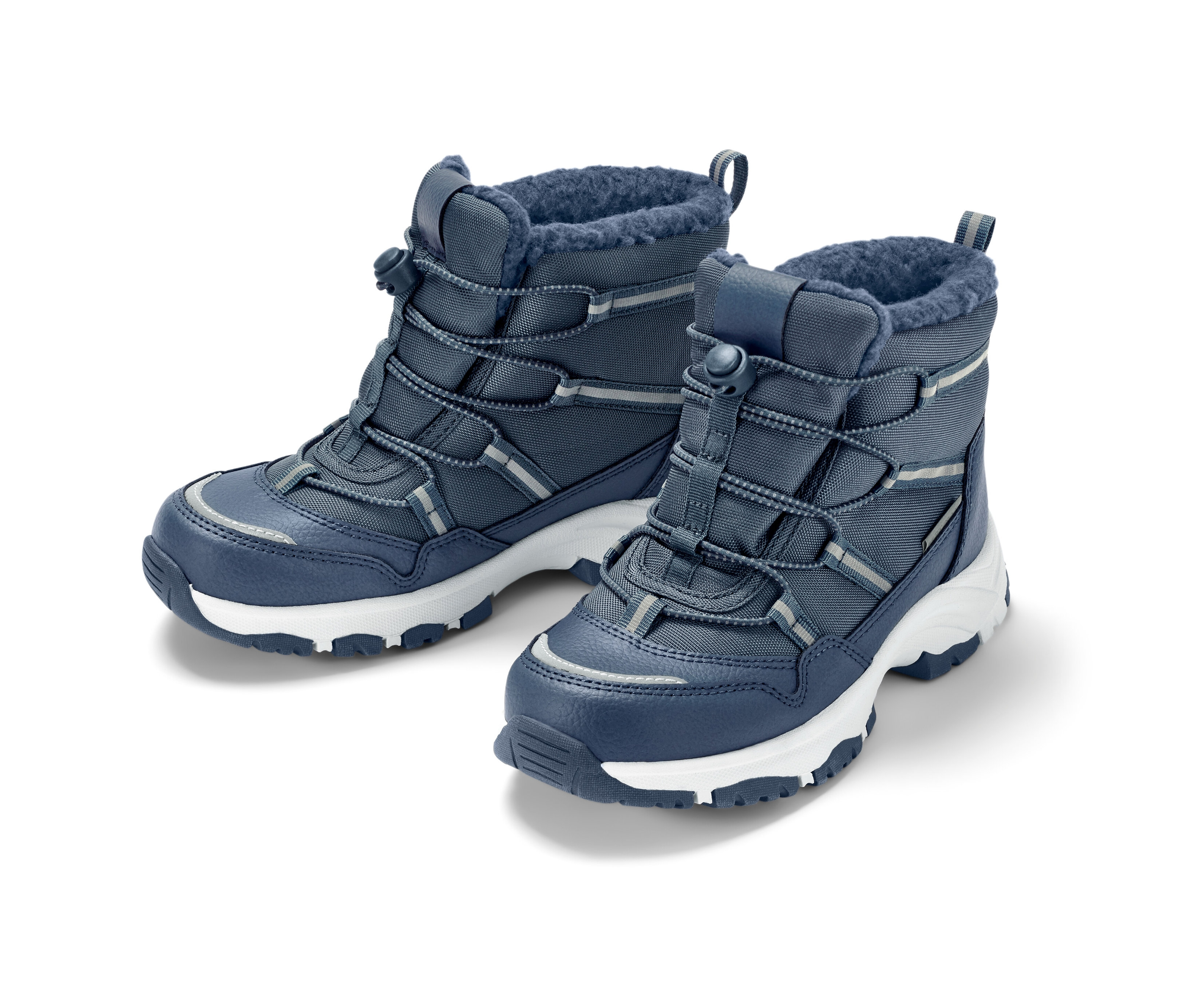 Bottines thermiques bleues pour enfant.