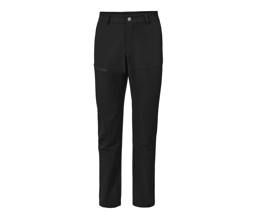 Pantalon thermique noir sur fond blanc.