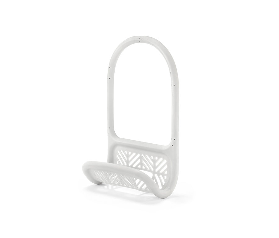 Porte-éponge blanc.