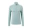 T-shirt fonctionnel thermique à manches longues menthe avec fermeture éclair au col.