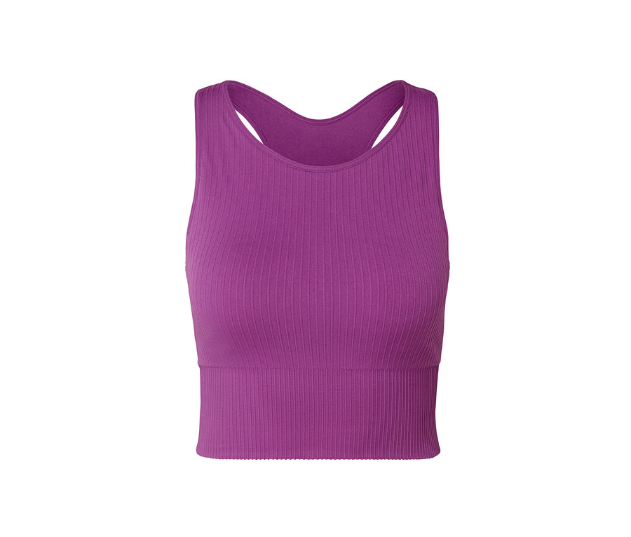 Bralette de sport Seamless violette.