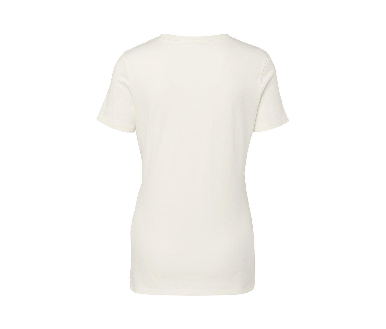 Vue arrière d'un t-shirt basique blanc.
