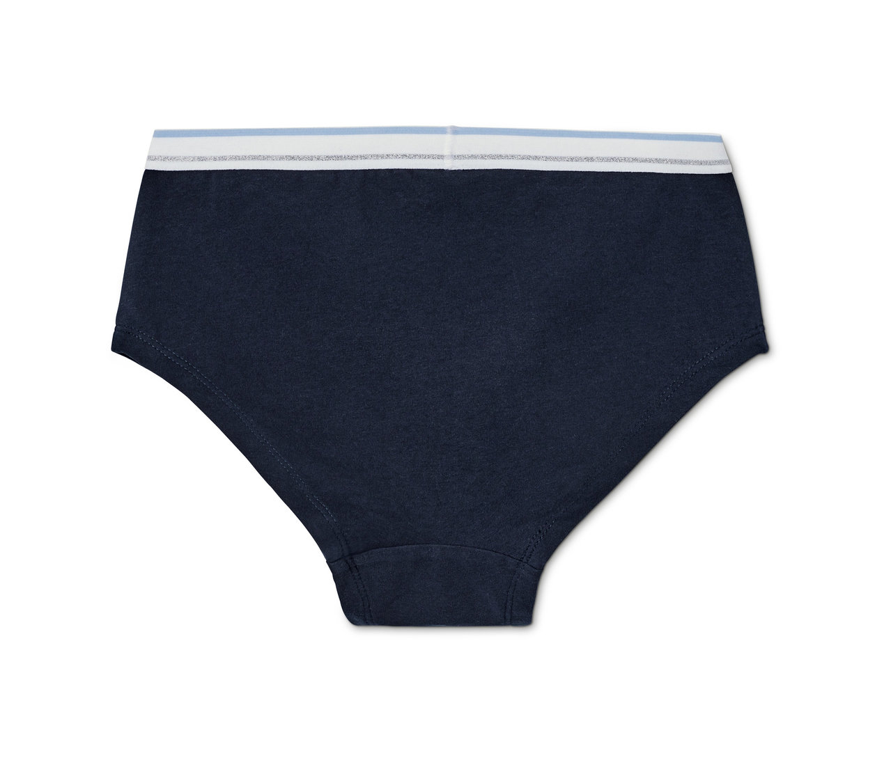 Gros plan sur une seule culotte pour filles en coton bio d'un ensemble de 3.
