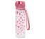 Une gourde rose avec un motif floral.