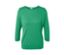 Pull en maille fine vert avec soie.