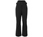 Pantalon de ski noir à taille haute avec fermeture à boutons.