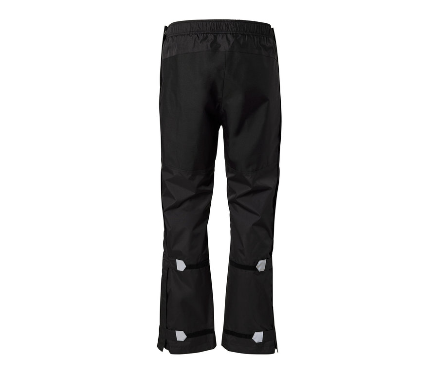 Pantalon de pluie high-tech noir vu de dos.