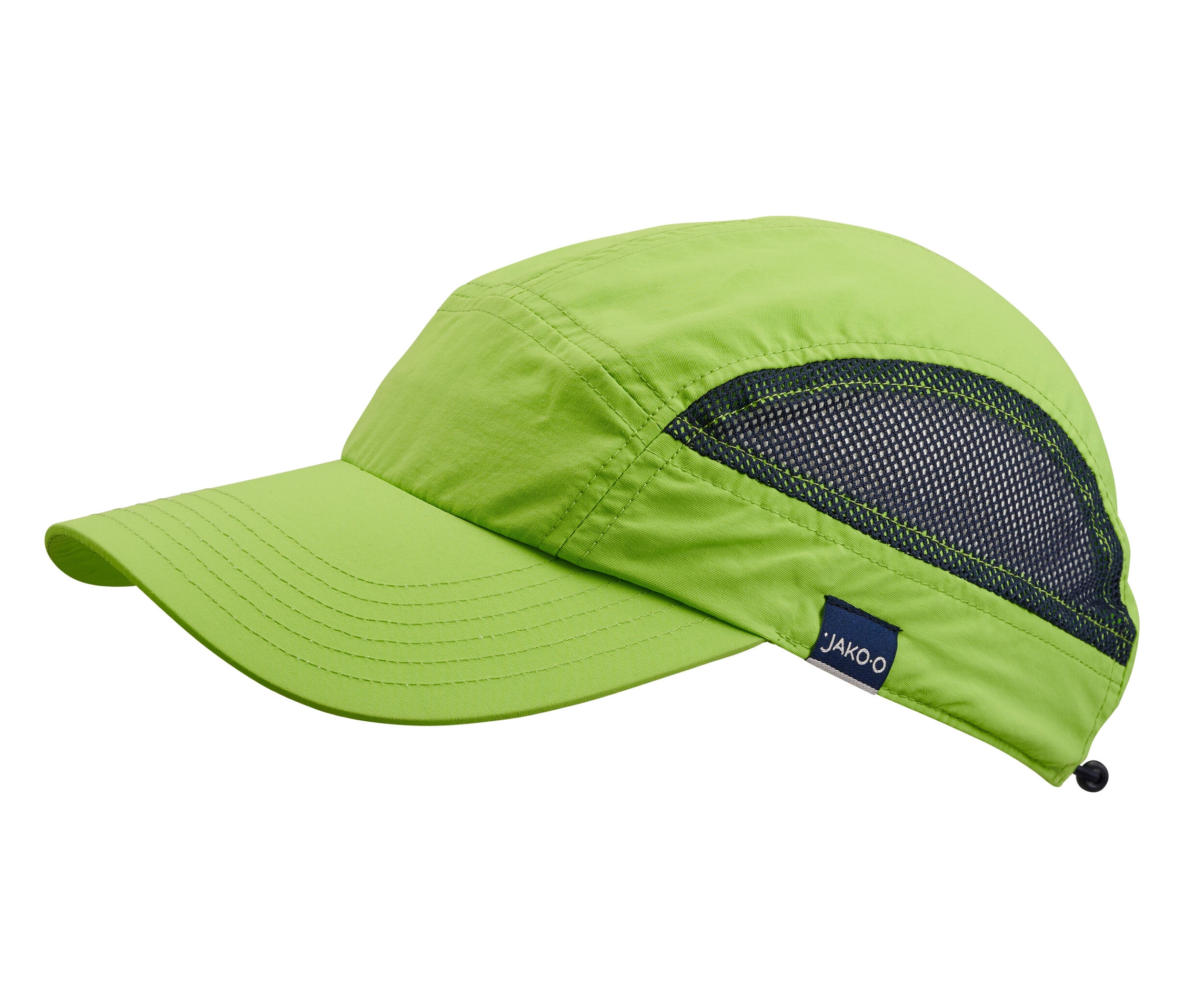 Casquette de baseball JAKO-O vert clair sur fond blanc.