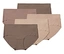 Cinq culottes beige Magic Cut sont superposées.