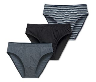 1x bleu-blanc à rayures, 1x bleu-blanc à fines rayures, 1x bleu foncé