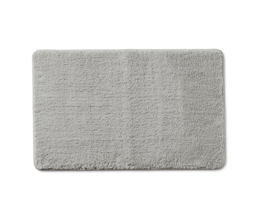 Tapis de bain gris, 50 x 80 cm.