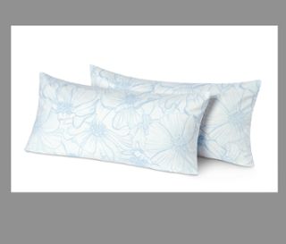 Bleu-blanc à imprimé floral intégral