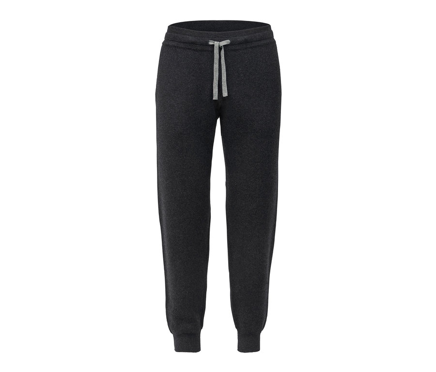 Pantalon d’intérieur en maille grise avec cordon de serrage.