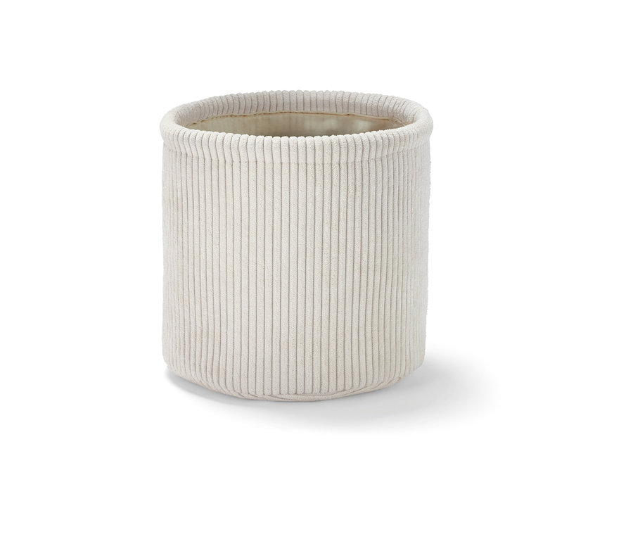 Panier de rangement beige, env. 20 x 20 x 20 cm.