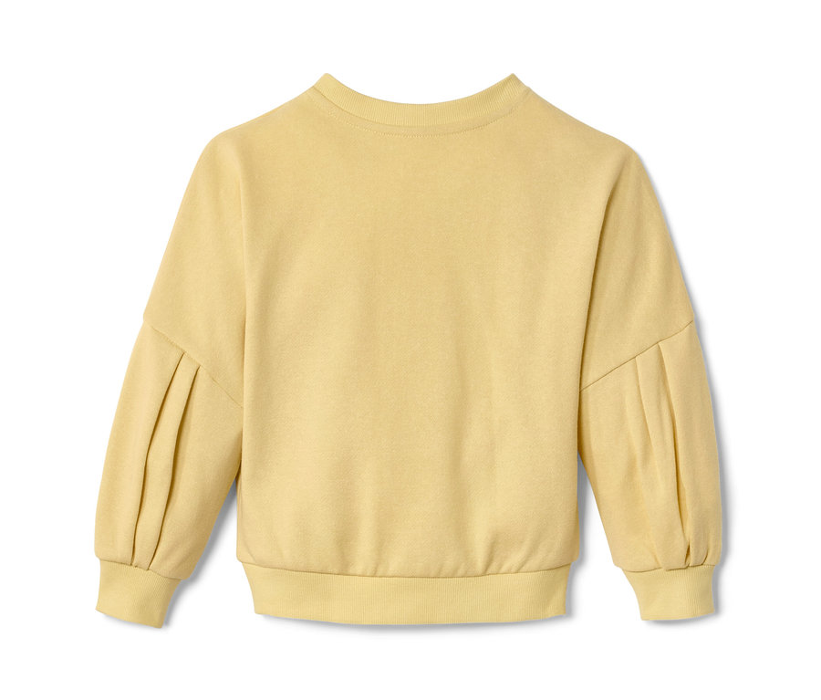 Sweat-shirt jaune pour tout-petit.