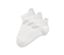 Trois paires de chaussettes de course professionnelles, blanches.