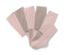 5 collants en coton, rose et marron - 3 x vieux rose, 2 x marron