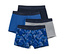 1x imprimé intégral bleu foncé-bleu royal-bleu fumé, 1x bleu royal, 1x bleu foncé, 1x gris chiné