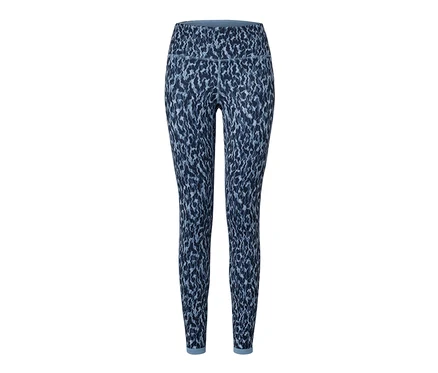 Legging de sport réversible bleu/bleu clair.
