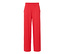 Pantalon palazzo imprimé rouge.