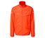 Veste orange avec motif sur le haut.