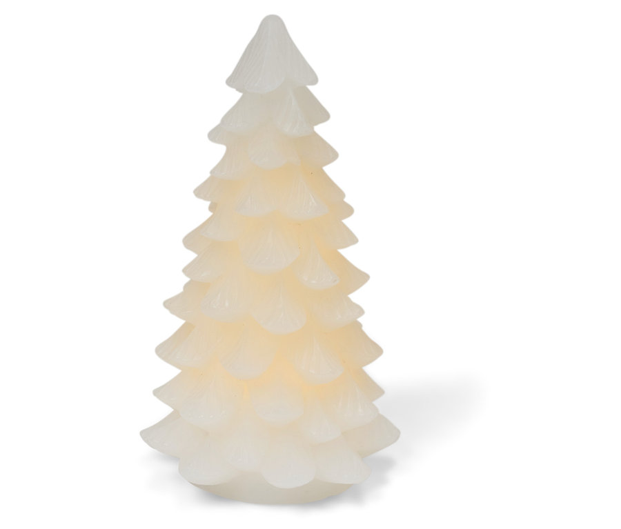 Sapin de Noël décoratif blanc.