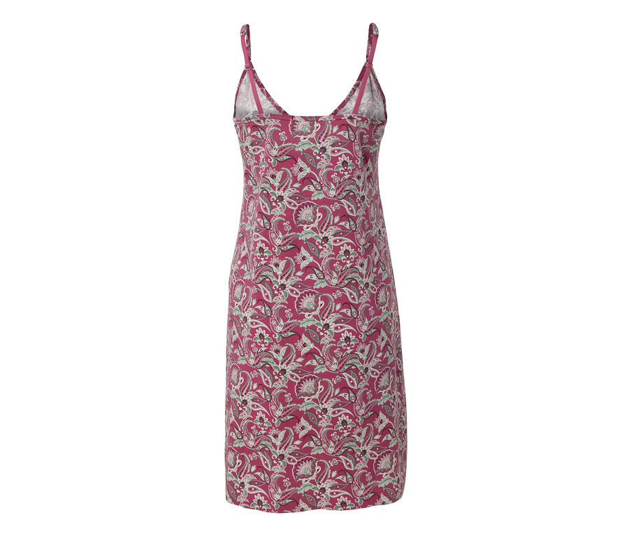Chemise de nuit à bretelles avec un motif cachemire.
