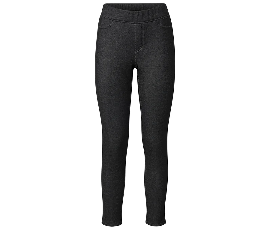 Legging noir avec fausses poches et fausse braguette.