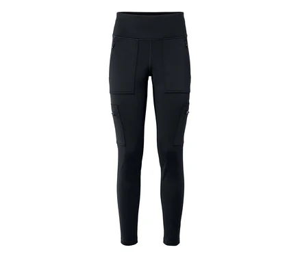 Leggings noirs avec poches zippées et poches cargo.