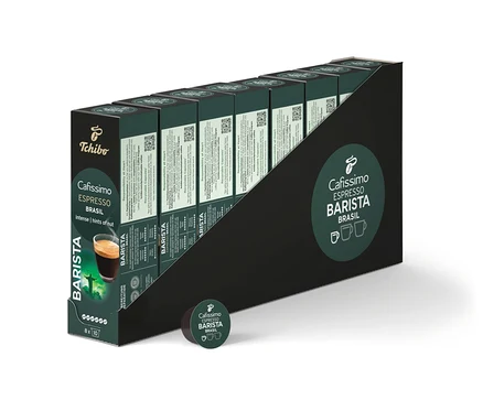 Plusieurs paquets de capsules Espresso Brasil.