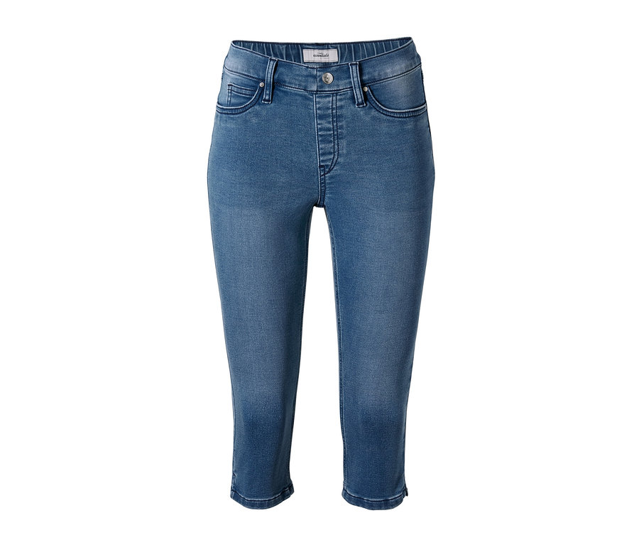 Tregging 3/4 bleu à l’aspect denim.