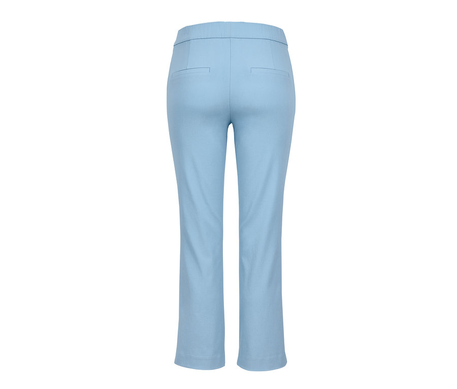 Pantalon stretch 7/8 bleu clair.