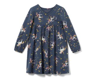 Bleu moyen avec imprimé intégral licorne