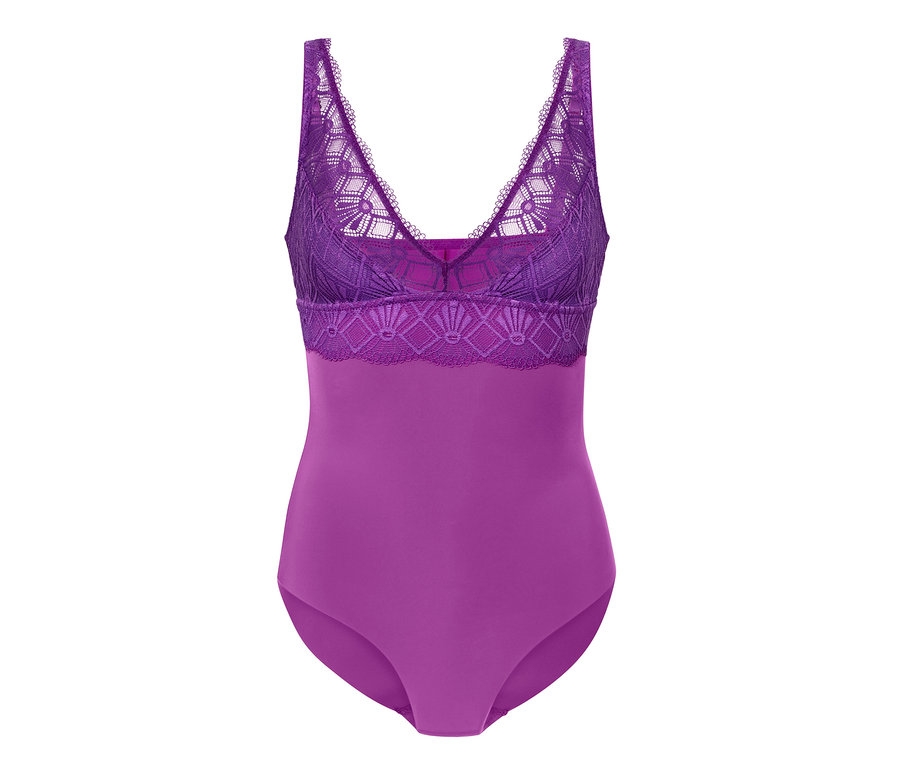 Body en dentelle violet.