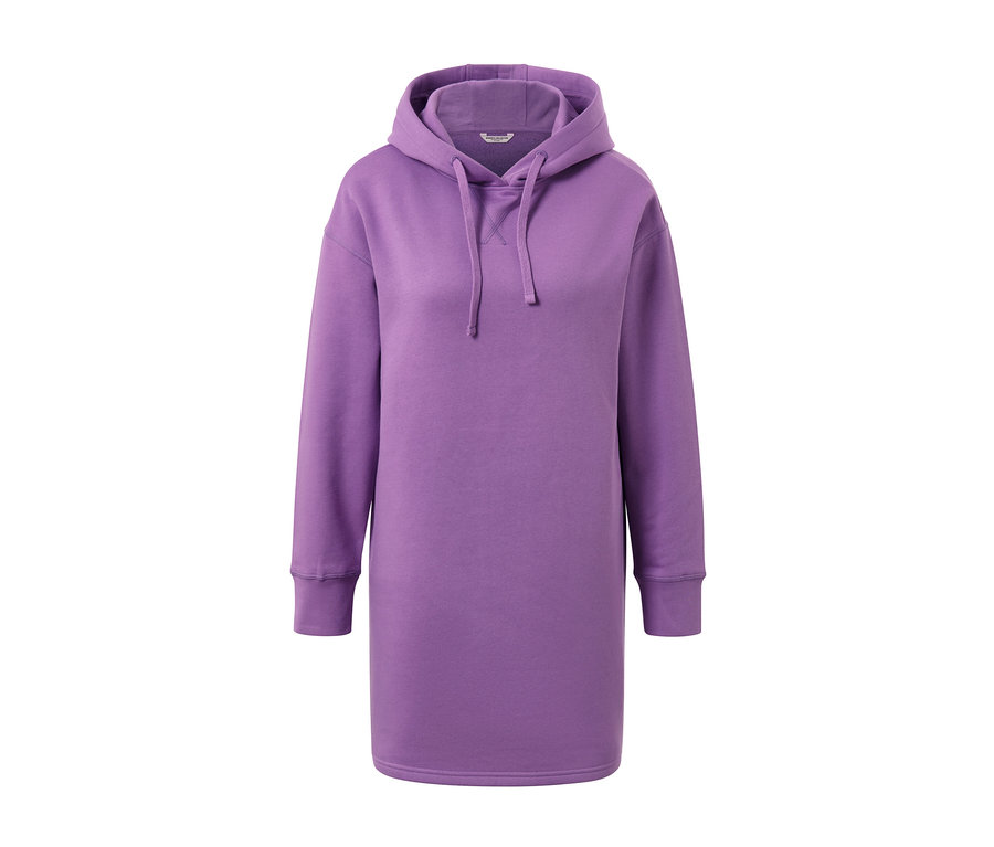 Sweatshirt long à capuche.