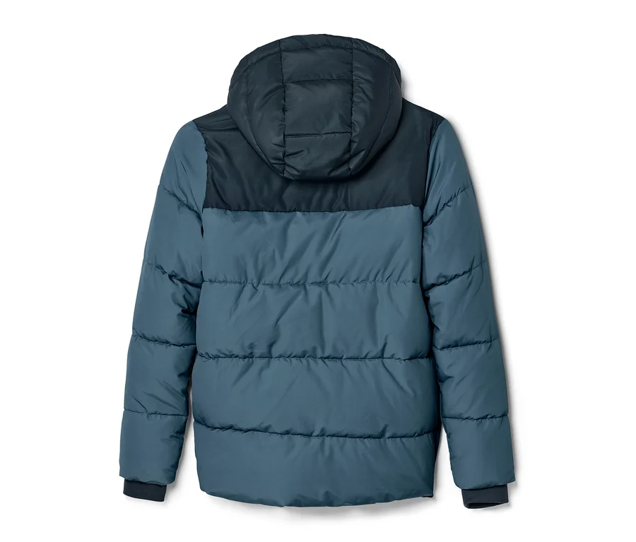 Vue arrière d'une veste thermique pour enfant.