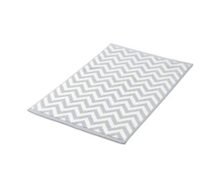 Dentelé gris et blanc