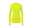 T-shirt fonctionnel manches longues, jaune fluo.
