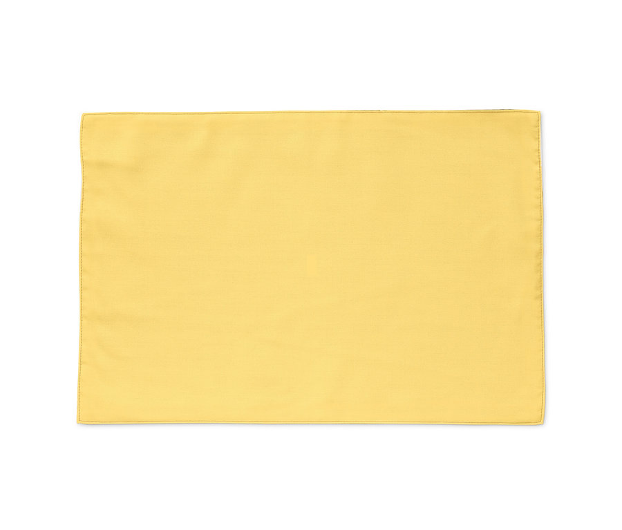 Un set de table réversible jaune, 1 sur 4.
