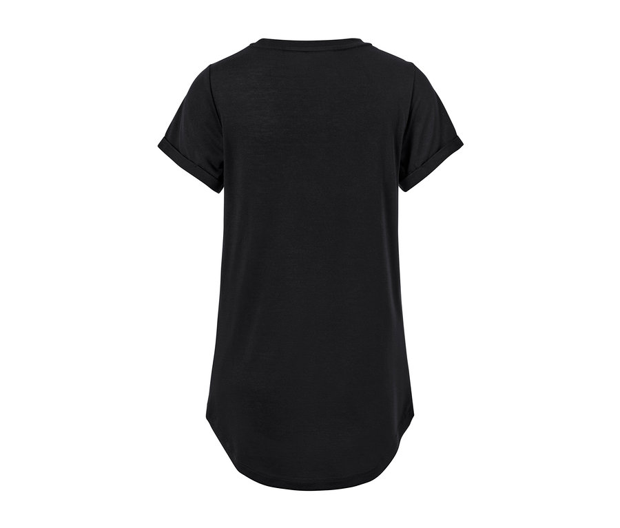 T-shirt long noir.