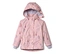 Veste de pluie rose pour enfant avec motifs de princesses et de châteaux.