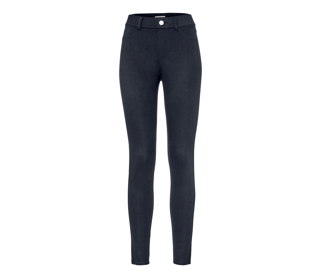 Jegging bleu foncé.